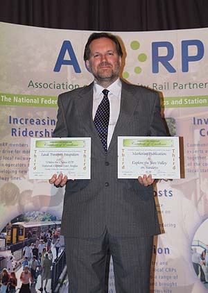 Chris Wood at the 2008 Community Rail Awards.  Picture: Ian Dinmore.
